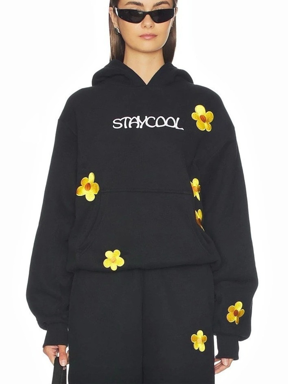 Stay Cool NYC Sunflower Hoodie (Black)
